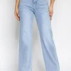 Hello Miss | Wide leg jeans, Super stretch Hilly-5 Blauw