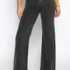 Hello Miss | Wide leg jeans HM6718-1 Zwart