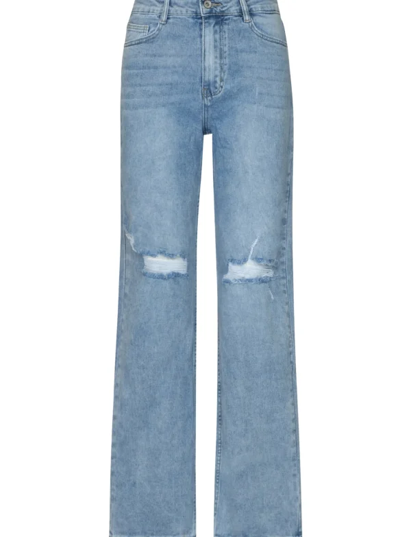 Hello Miss | Wide leg jeans HM6646-1 Blauw