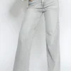 Hello Miss | Wide leg jeans HM6166 Grijs
