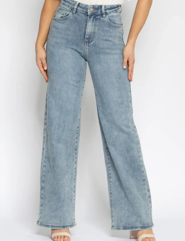 Hello Miss | Wide leg jeans Noor-4 Blauw