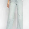 Hello Miss | Wide leg jeans Tess-15 Lichtblauw