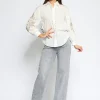 Hello Miss | Wide leg jeans H863-2 Grijs