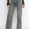Hello Miss | Wide leg jeans H876-3 Grijs