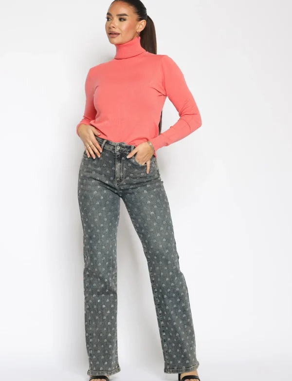 Hello Miss | Wide leg jeans HM6720 Blauw