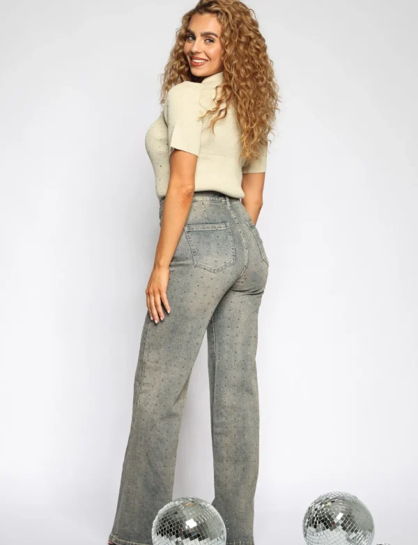 Hello Miss | Wide leg jeans HM6721-2 Blauw