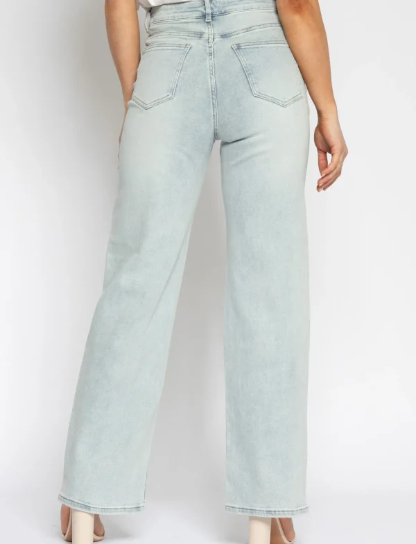 Hello Miss | Wide leg jeans Tess-15 Lichtblauw