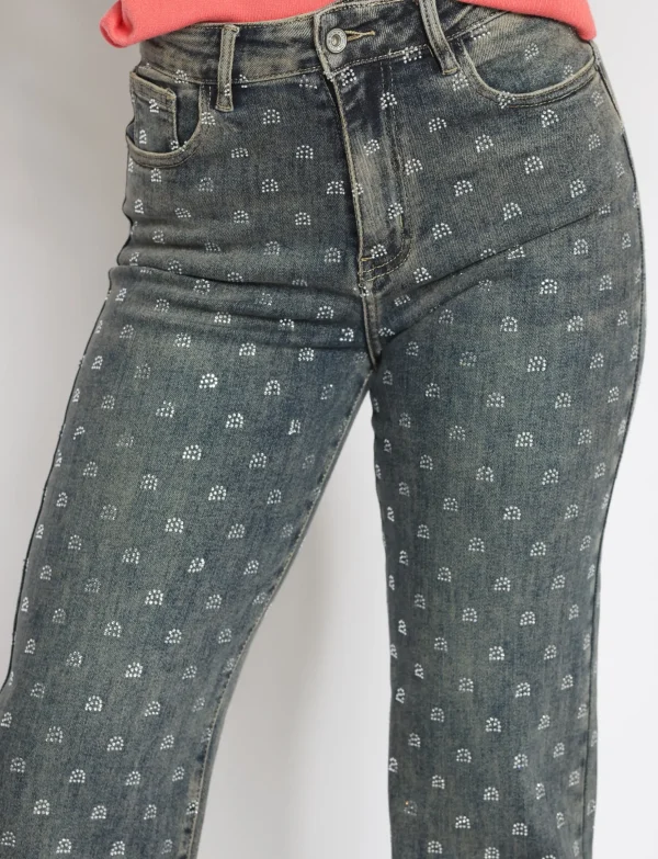 Hello Miss | Wide leg jeans HM6720 Blauw