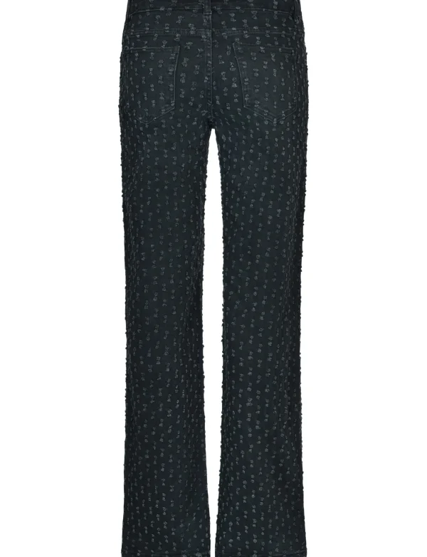Hello Miss | Wide leg jeans H652 Zwart