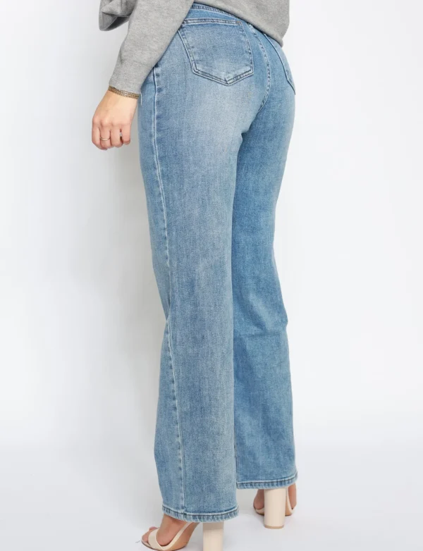 Hello Miss | Wide leg jeans HM5293-2 Blauw