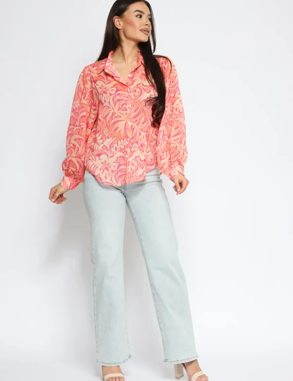 Hello Miss | Wide leg jeans H876-13 Lichtblauw