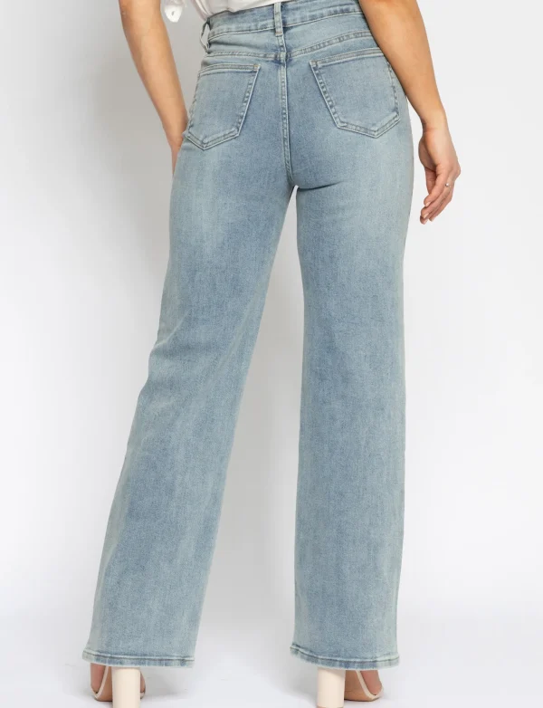 Hello Miss | Wide leg jeans Jamie-9 Blauw
