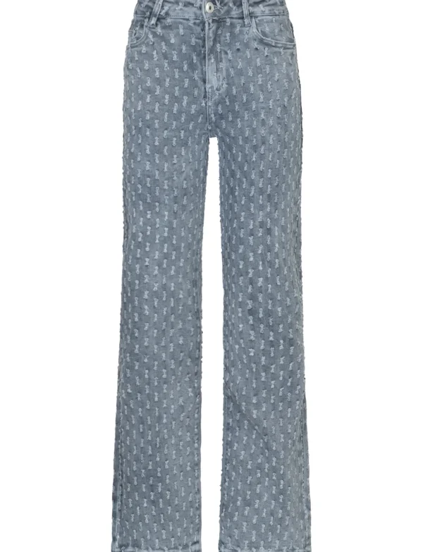 Hello Miss | Wide leg jeans H655-3 Grijs