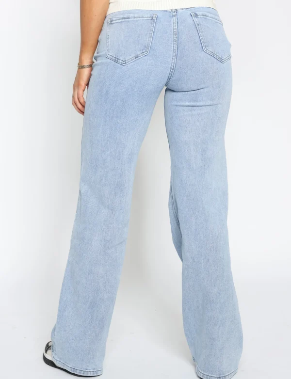 Hello Miss | Wide leg jeans HM6640 Blauw