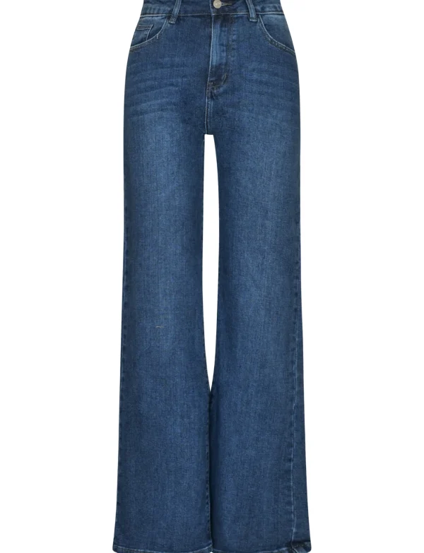 Hello Miss | Wide leg jeans H806-3 Blauw