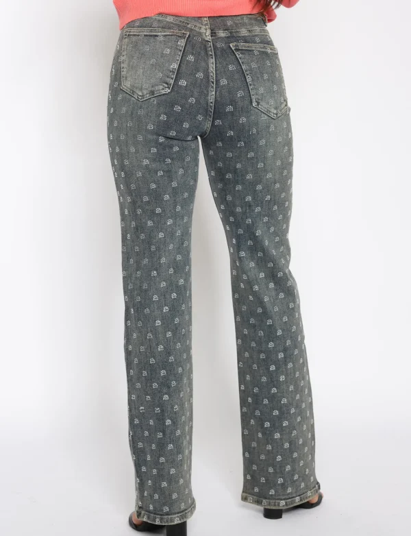 Hello Miss | Wide leg jeans HM6720 Blauw