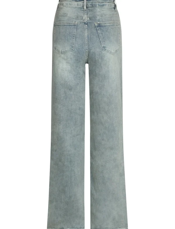 Hello Miss | Wide leg jeans HM6722-2 Beige