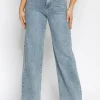 Hello Misss | Wide leg jeans Daisy-5 Blauw