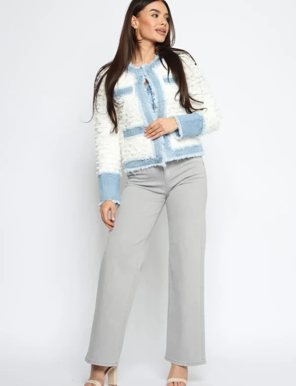 Jacket Luus Wit/ Blauw