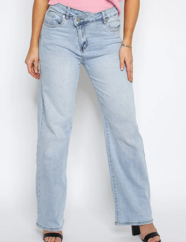 Jewelly | Wide leg jeans JW805 Blauw