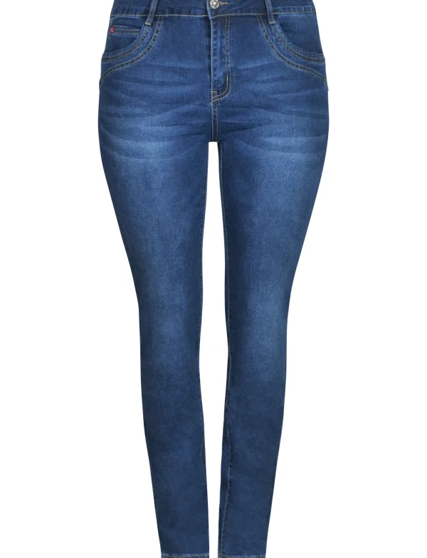 Karostar | Skinny jeans K8902 Donkerblauw