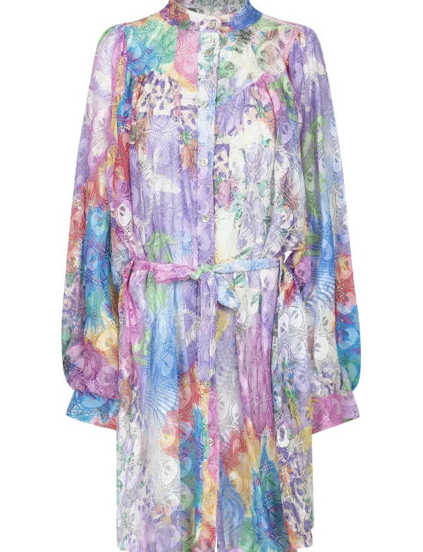 Lange blouse Liva Paars