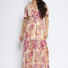 Lange jurk Jilly Roze