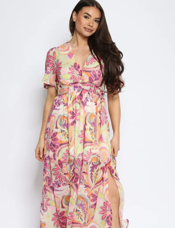 Lange jurk Jilly Roze