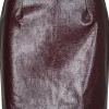 Leatherlook rok Nomae Bordeaux
