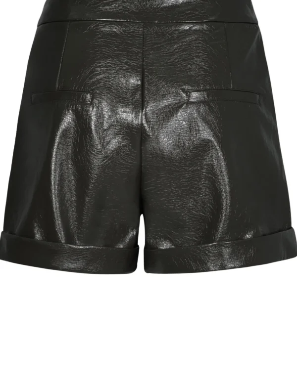 Leatherlook short Kayla Zwart