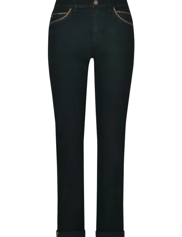 Maison Onado | Straight jeans H4008 Zwart
