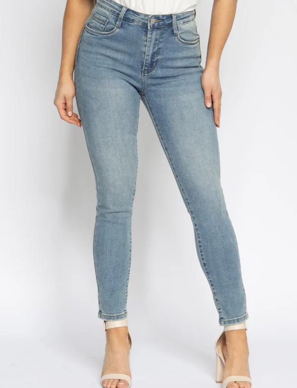 Miss bon | Skinny jeans Leney Blauw