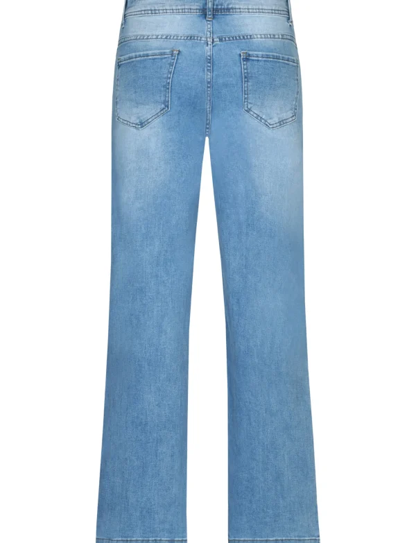 Miss Bon | Wide leg jeans 77788Z Blauw