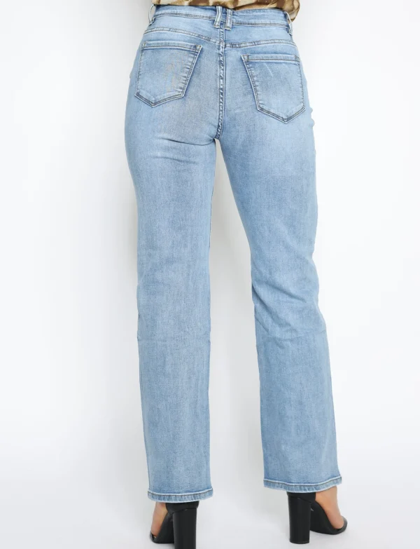 Norfy | Straight jeans 8491-1 Blauw