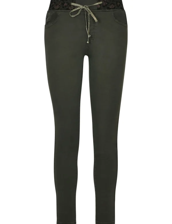 Onado | Jog jeans H4009 Donkergroen
