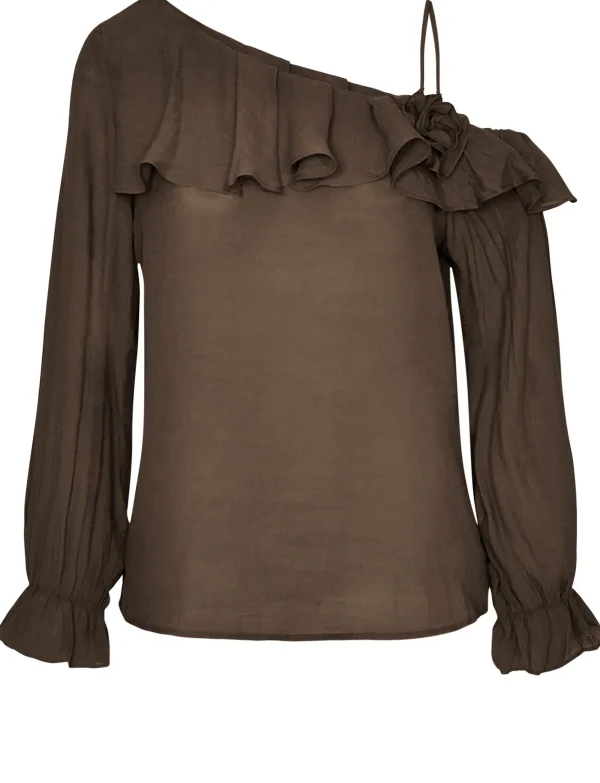 One shoulder top Evita Bruin