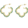 Oorbel Clover Groen