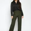 Pantalon Quinn Donkergroen