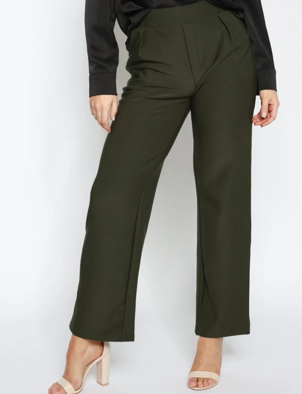 Pantalon Quinn Donkergroen