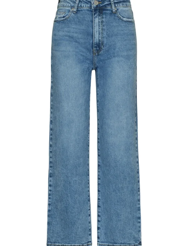 Queen Hearts | Straight fit, cropped W3626-1 Blauw