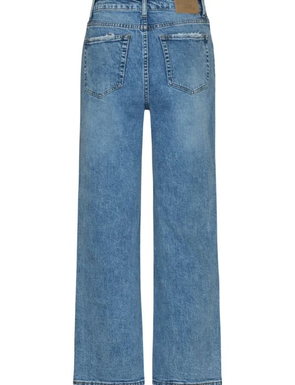 Queen Hearts | Straight fit, cropped W3626-1 Blauw