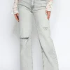 Queen Hearts | the Wide leg, full length Grijs