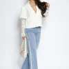 Queen Hearts | Wide leg jeans bies W3777 Blauw
