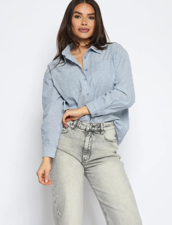 Queen Hearts | Wide leg, Straight jeans W3636 TALL Grijs