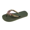 Simone Herrera | Slipper Adela Multicolor Donkergroen