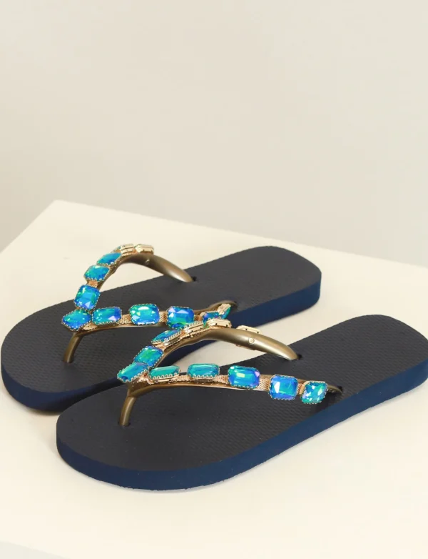 Simone Herrera | Slipper Alana Donkerblauw