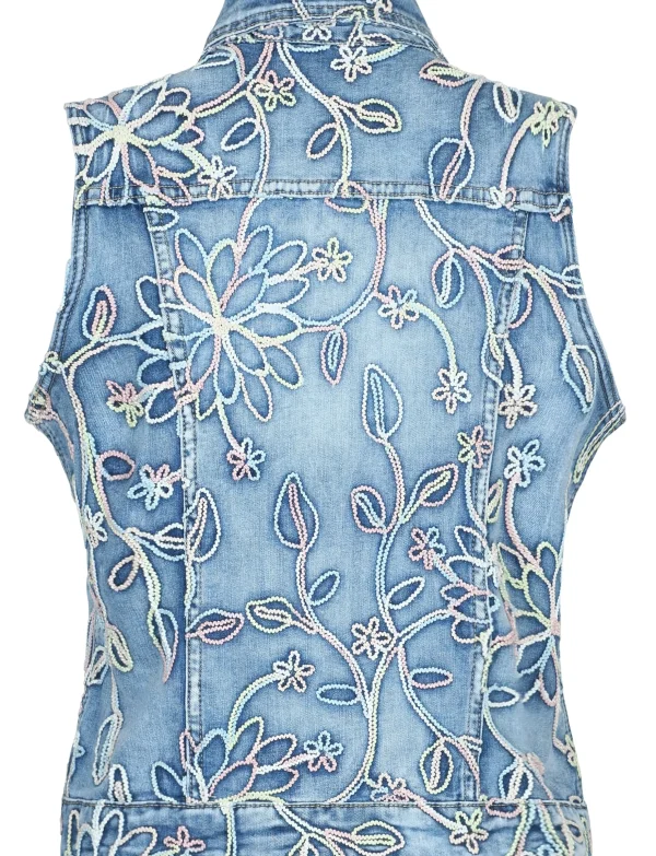 Spijkergilet Kaylee Blauw