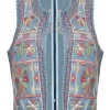 Spijkergilet Veerle Blauw