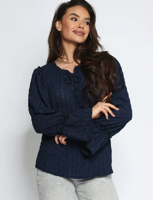Top Julia Donkerblauw