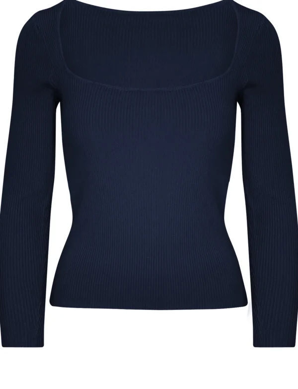 Top met vierkante hals Hailey Donkerblauw